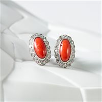 Orecchini Goldside Donna in Platino Corallo 82059187 - 82059187